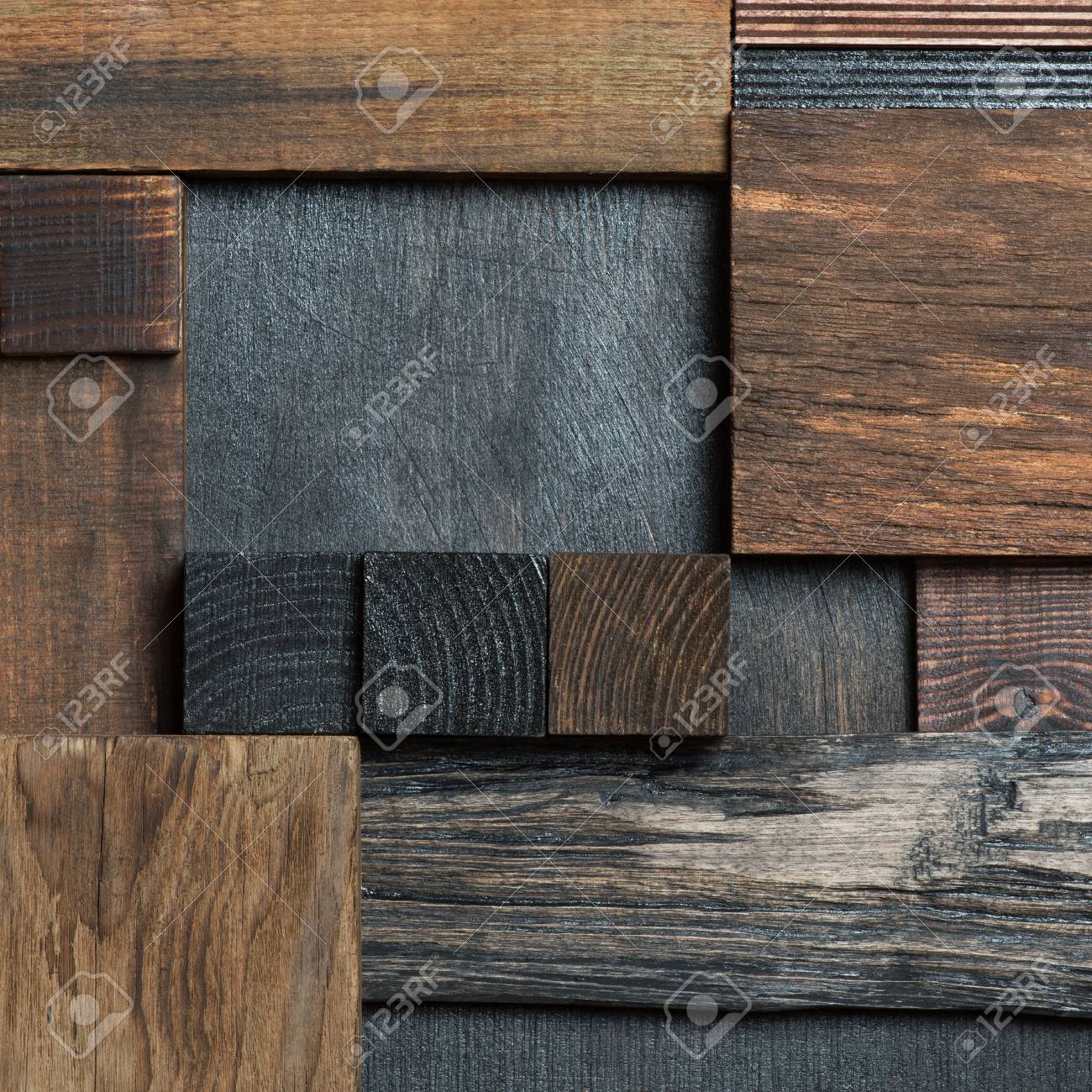 dark wood block