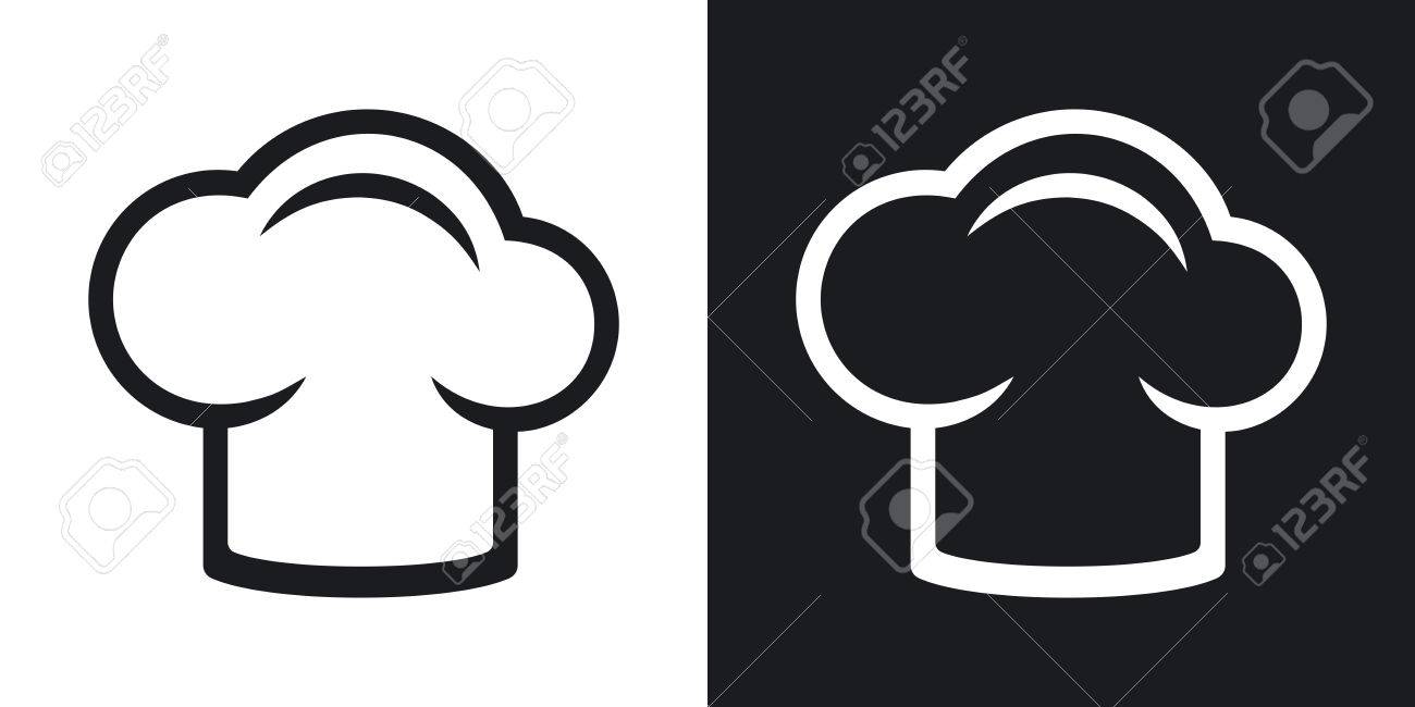 Chef hat black and white Clearance