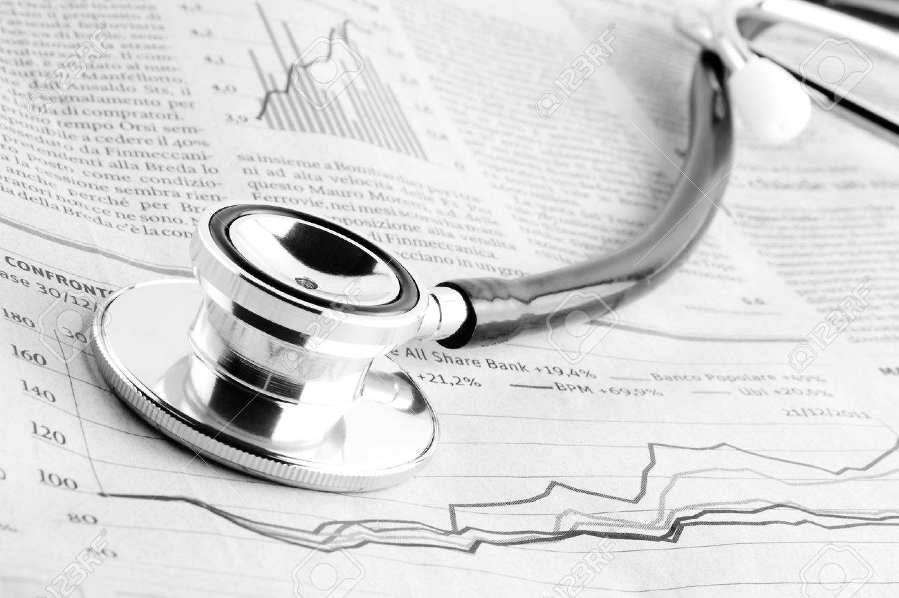 detail of a stethoscope on financial chart - 12711889 detail of a stethoscope on financial chart - 12711889