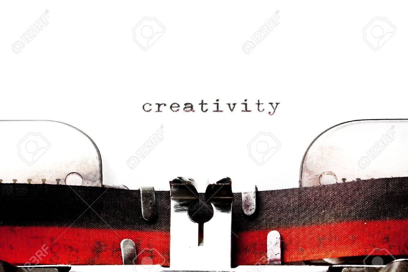 concept image with word creativity printed on an old typewriter - 21533176 concept image with word creativity printed on an old typewriter - 21533176