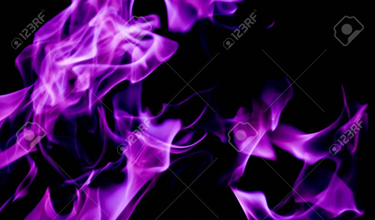 Purple Fire Flames On A Black Background Stock Photo Picture And Royalty Free Image Image 67191775 purple fire flames on a black background