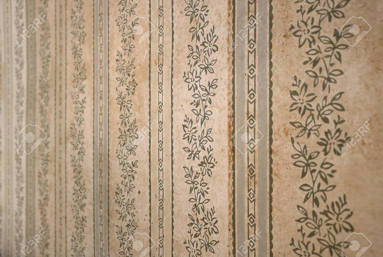 Vintage Decorative Wall Paper Surface With A Floral Pattern From Stock Photo Picture And Royalty Free Image Image