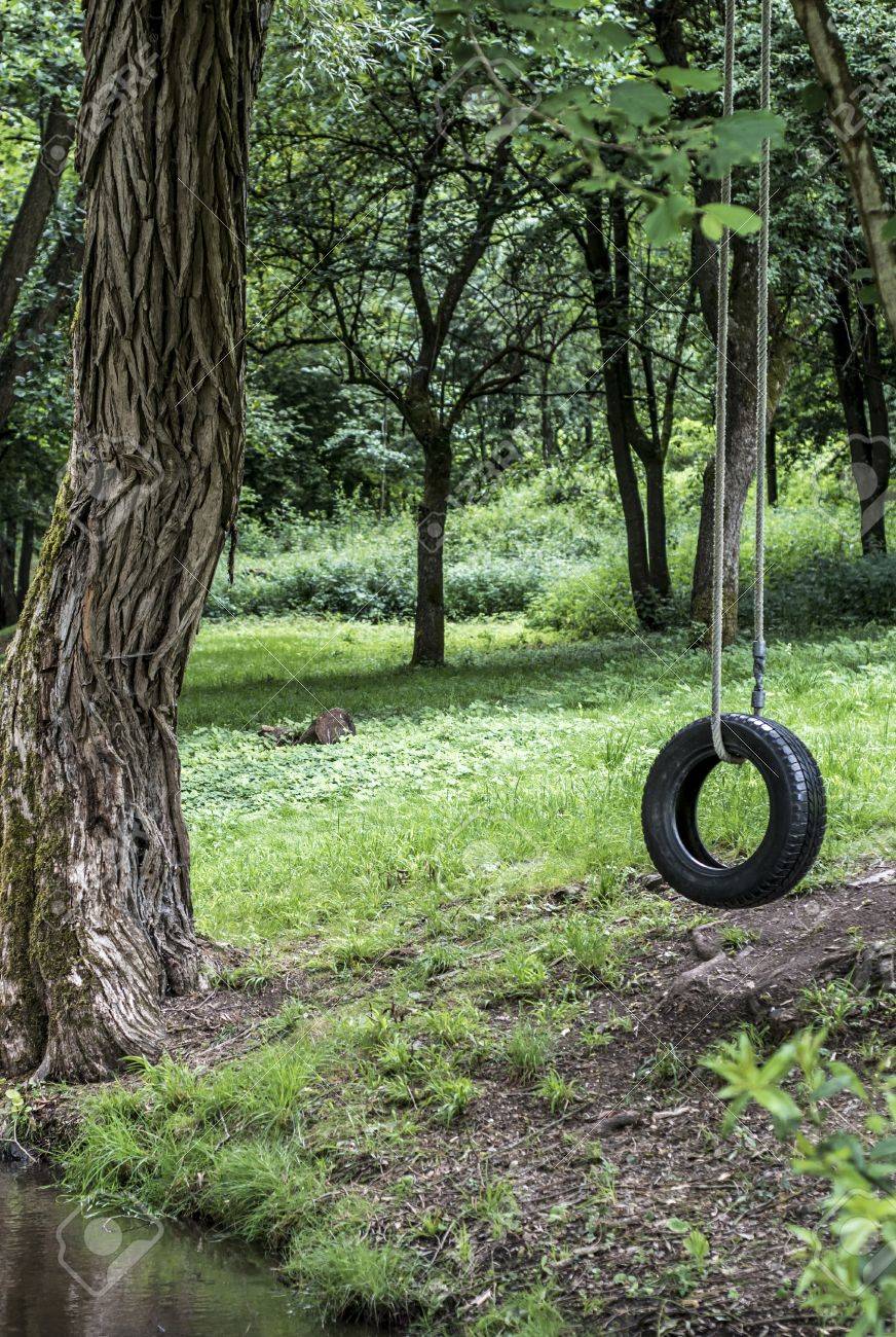 car tire used as