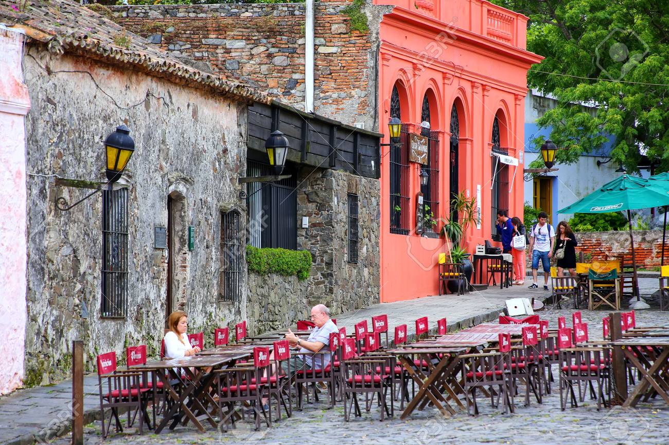 Street Cafe In Colonia Del Sacramento Uruguay It Is One Of The Oldest Towns In Uruguay Stock Photo Picture And Royalty Free Image Image 68682088