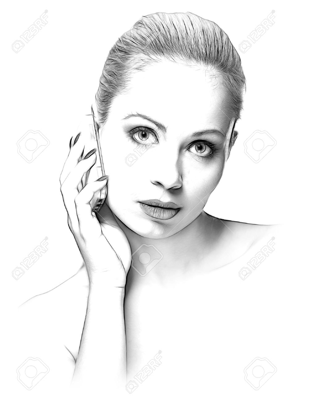 Visage De Femme De Dessin Au Crayon Avec Les Lignes Noires Croquis Visage De Femme De Dessin Au Crayon Avec Les Lignes Noires Croquis Illustration L Visage De Femme De Dessin Au Crayon Avec Les Lignes Noires Croquis Visage De Femme De Dessin Au Crayon Avec Les Lignes Noires Croquis Illustration L