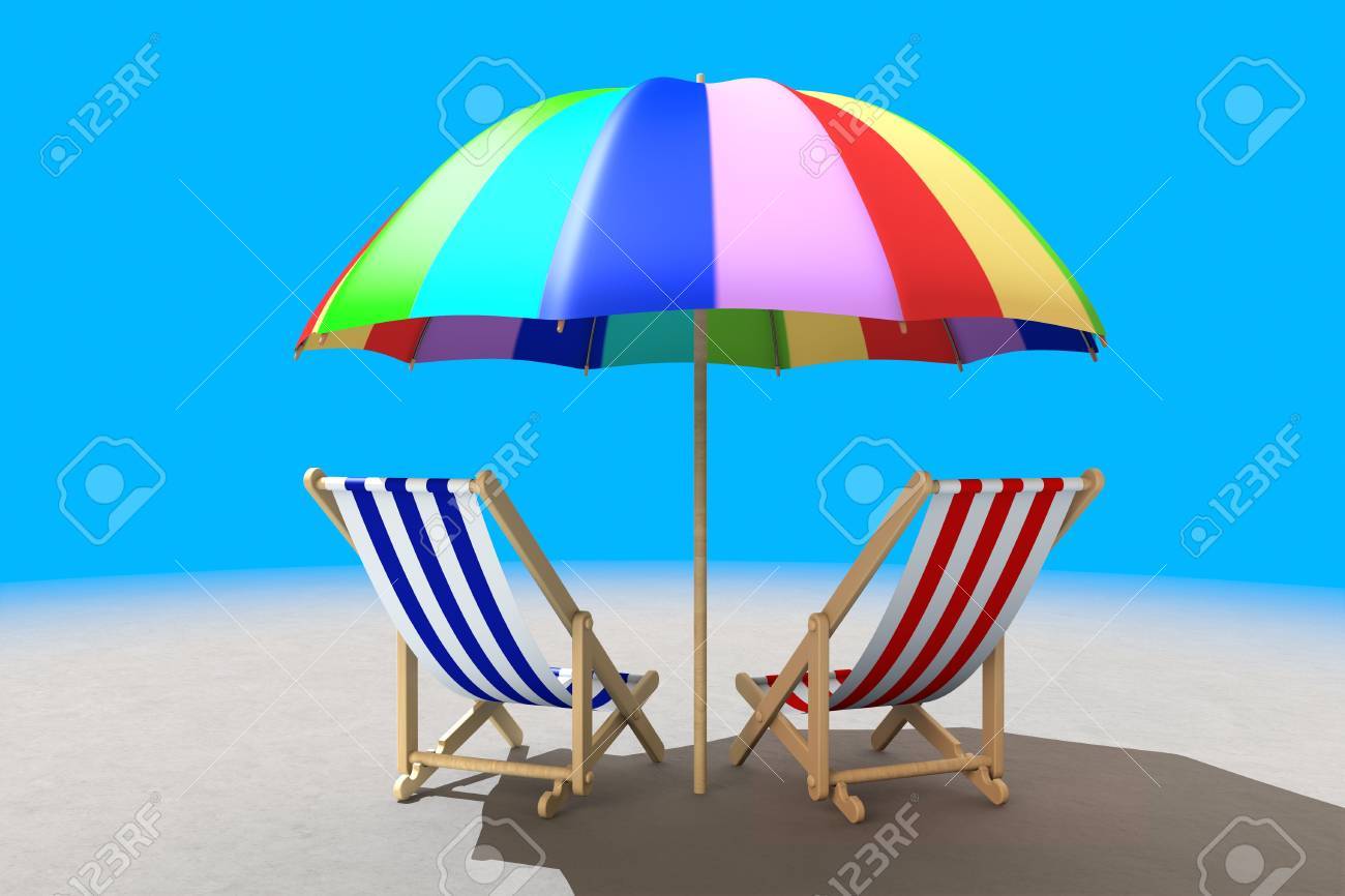 beach chairs with sun shade