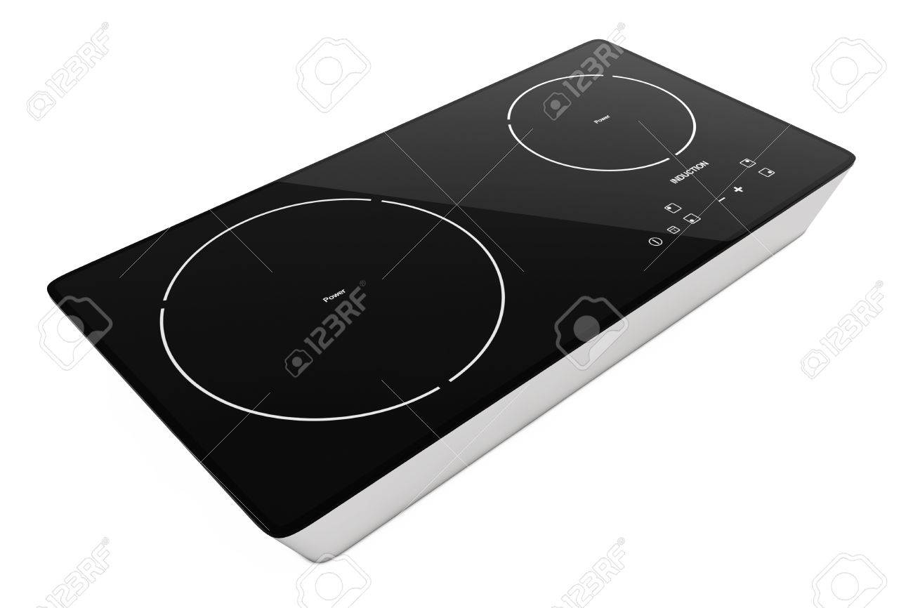 Mobile Portable Induction Cooktop Stove On A White Background
