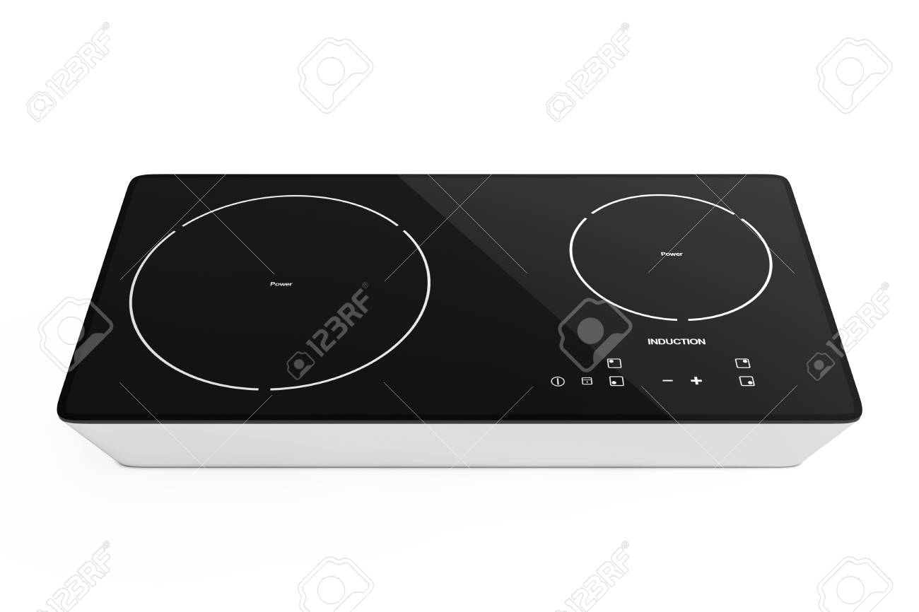 Mobile Portable Induction Cooktop Stove On A White Background