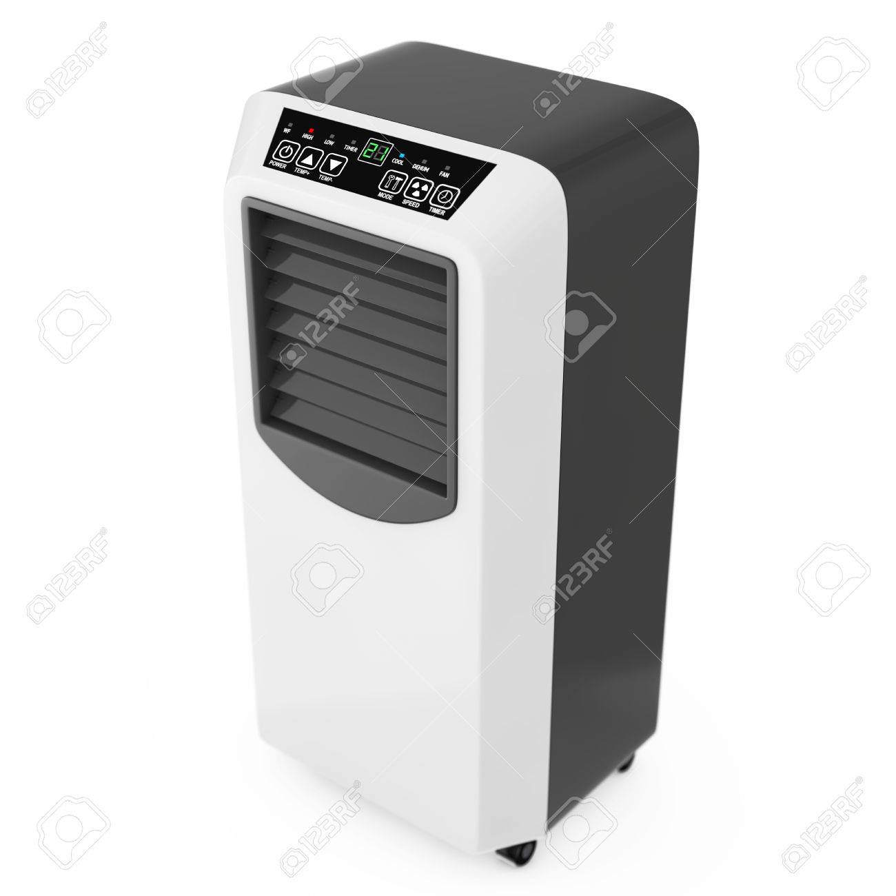 Condizionatore Portatile Della Stanza Da Bagno Mobile Su Una ... Condizionatore Portatile Della Stanza Da Bagno Mobile Su Una ...
