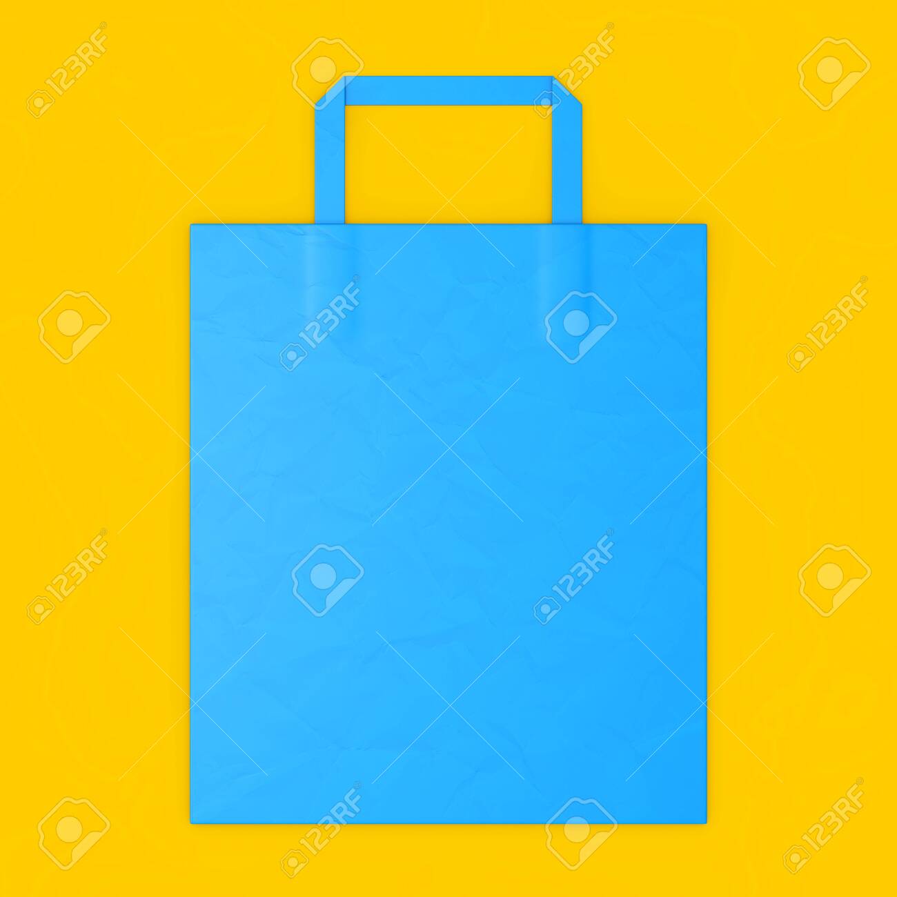 Download Blue Craft Paper Bag Mockup With Blank Space For Your Design Stock Photo Picture And Royalty Free Image Image 147901466