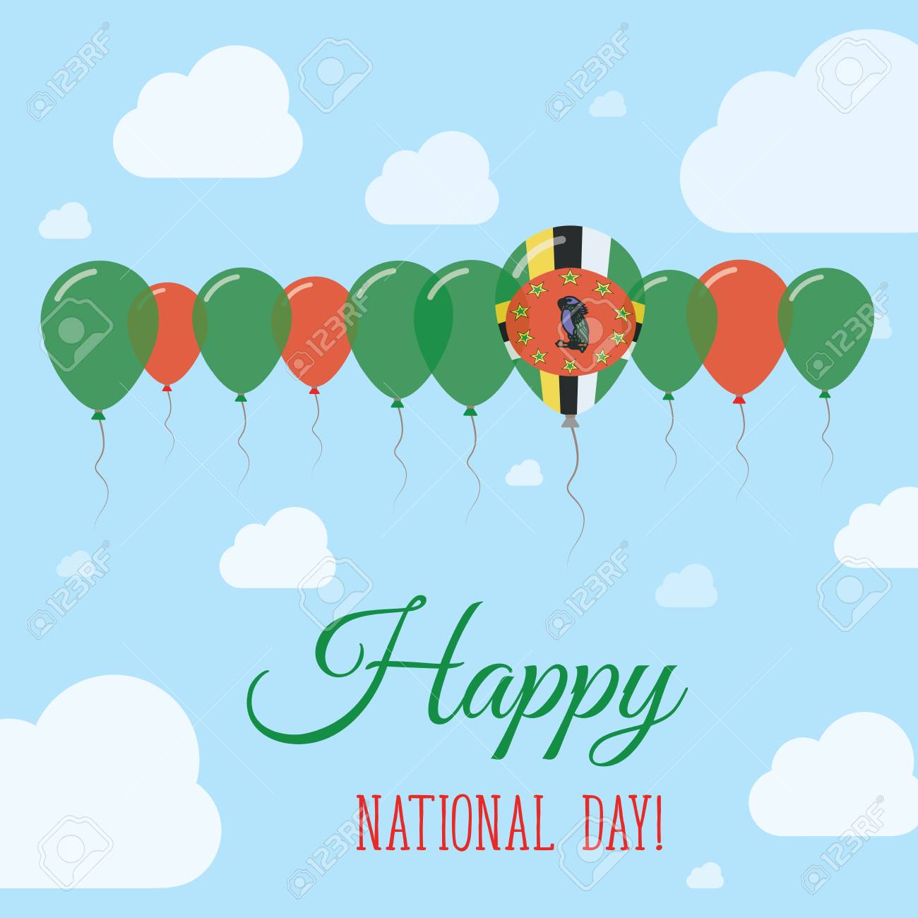 dominica national day flat
