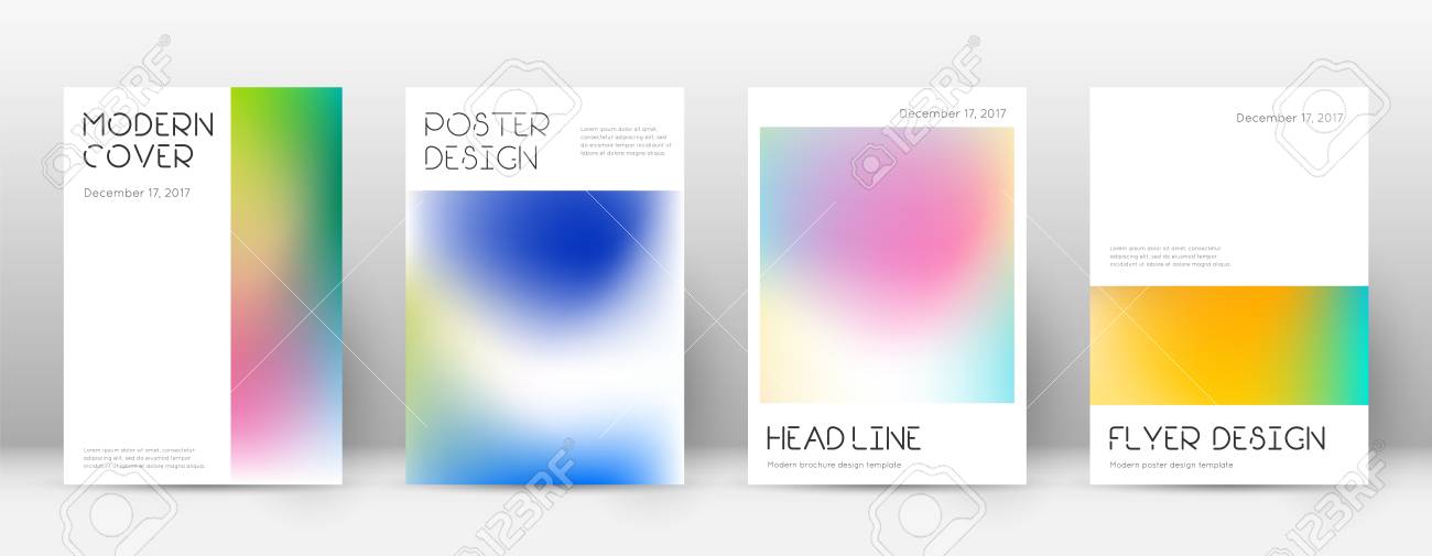 flyer layout minimal modern template for brochure annual report