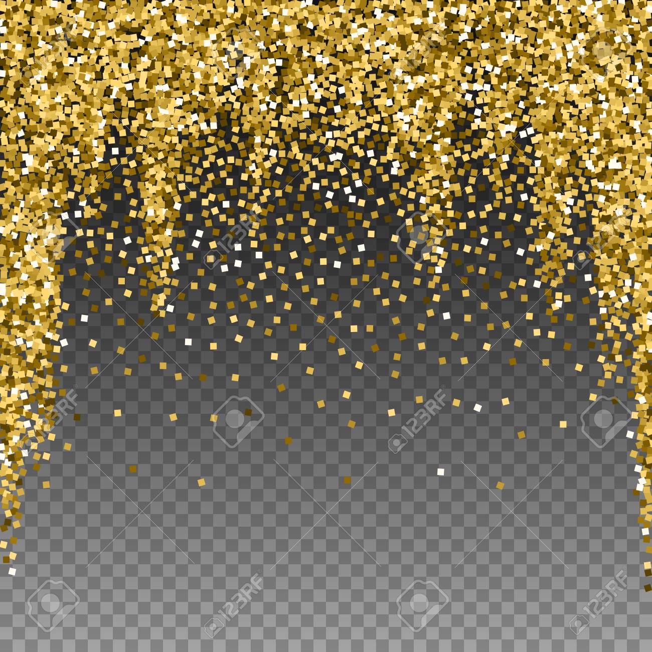 Gold Glitter Luxury Sparkling Confetti Scattered Small Gold Royalty Free Cliparts Vectors And Stock Illustration Image 126654465