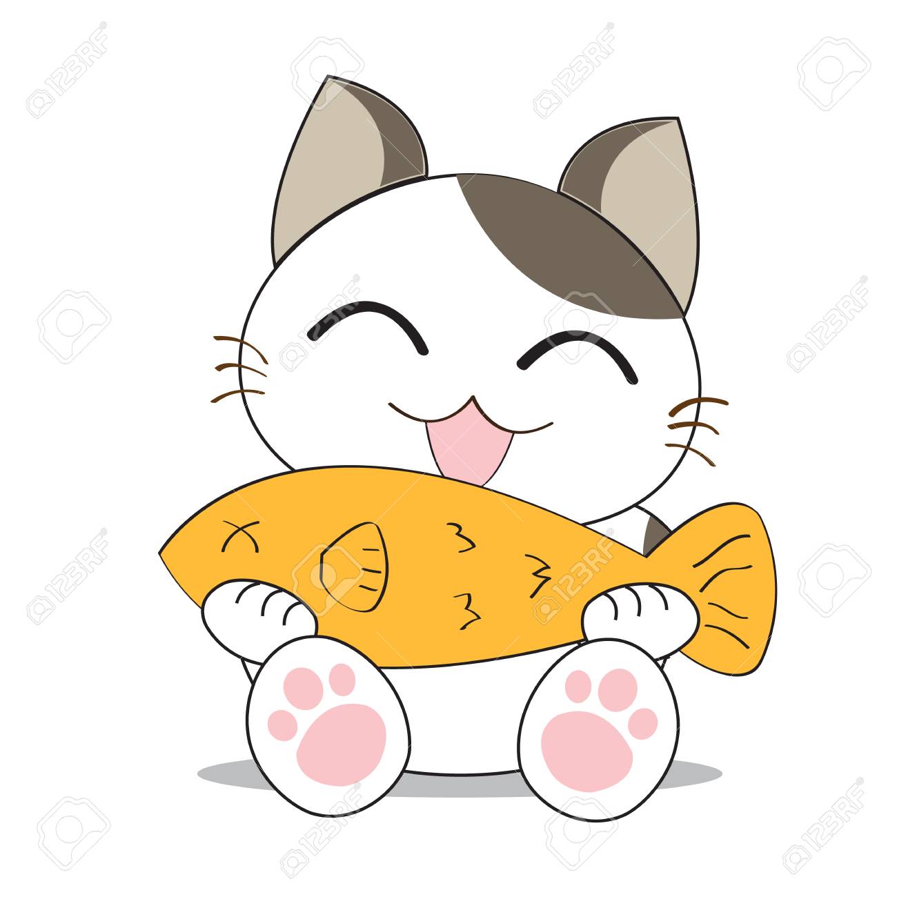 Cute Cat Character Royalty Free SVG, Cliparts, Vectors, and Stock  Illustration. Image 45522447., image size:1300x1300