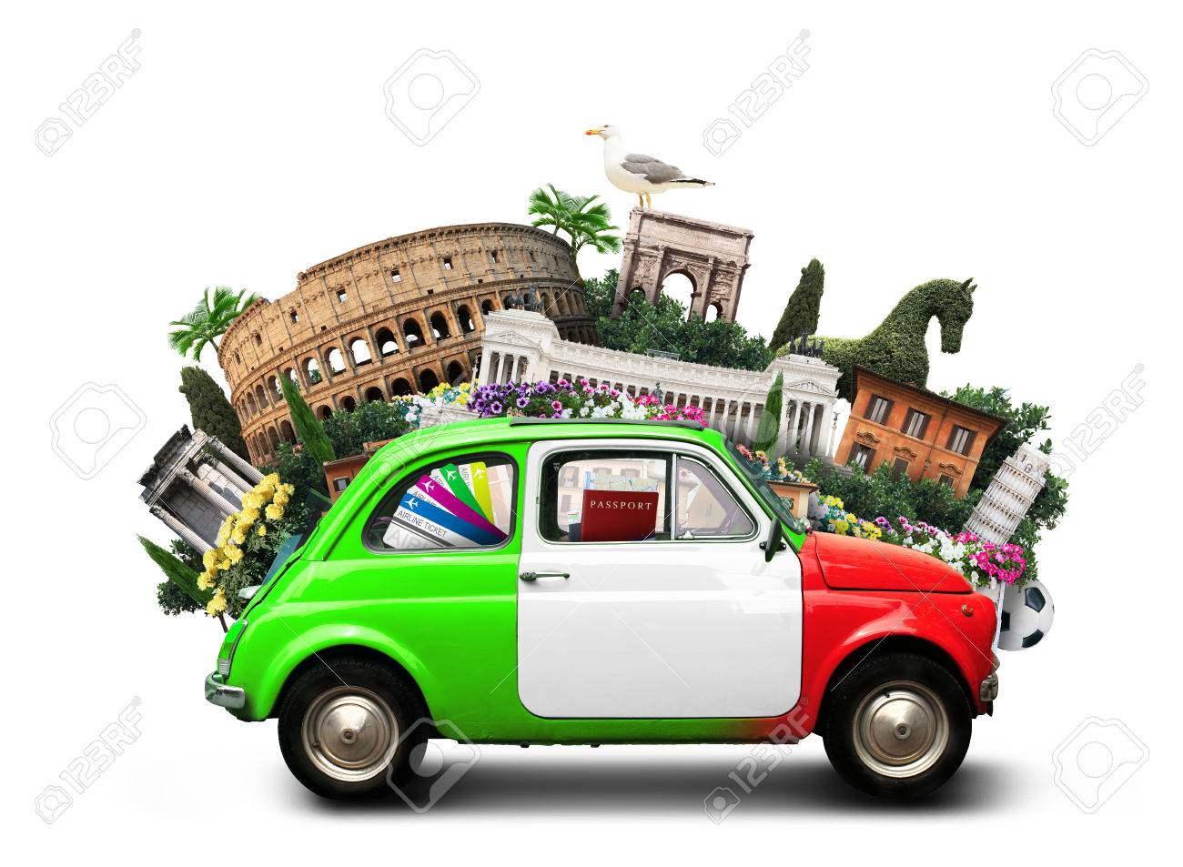 Italy, attractions Italy and retro italian car - 74035565 Italy, attractions Italy and retro italian car - 74035565