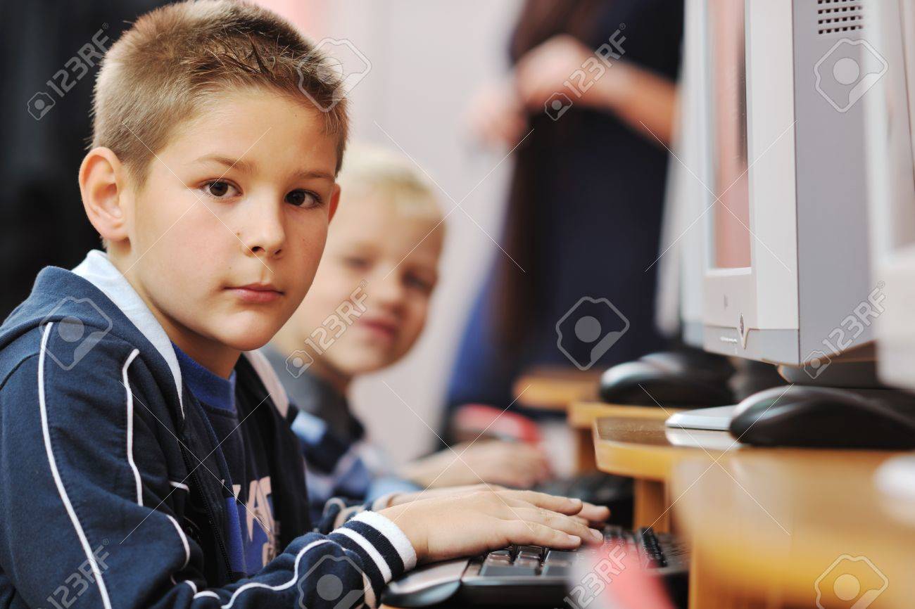 Worksheet Typing For Kid it education with children group in school at computer science stock photo class learning leassons and practice typing