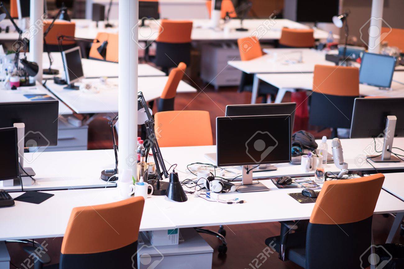 Empty Modern Open Plan Office - 70548973 Empty Modern Open Plan Office - 70548973