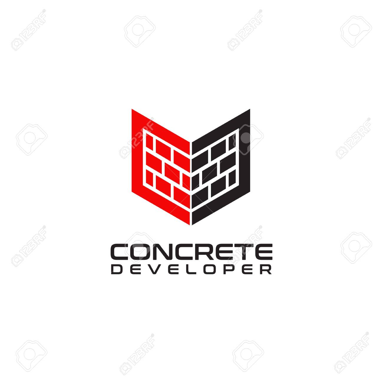 Brick And Tile Company Logo Design Inspiration Vector Template