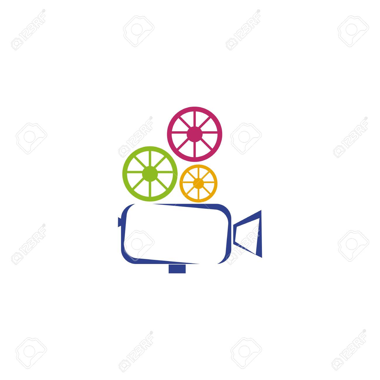 Movie Maker Company Logo Design Vector Template With Using Video Recorder Icon Royalty Free Cliparts Vectors And Stock Illustration Image 138039704
