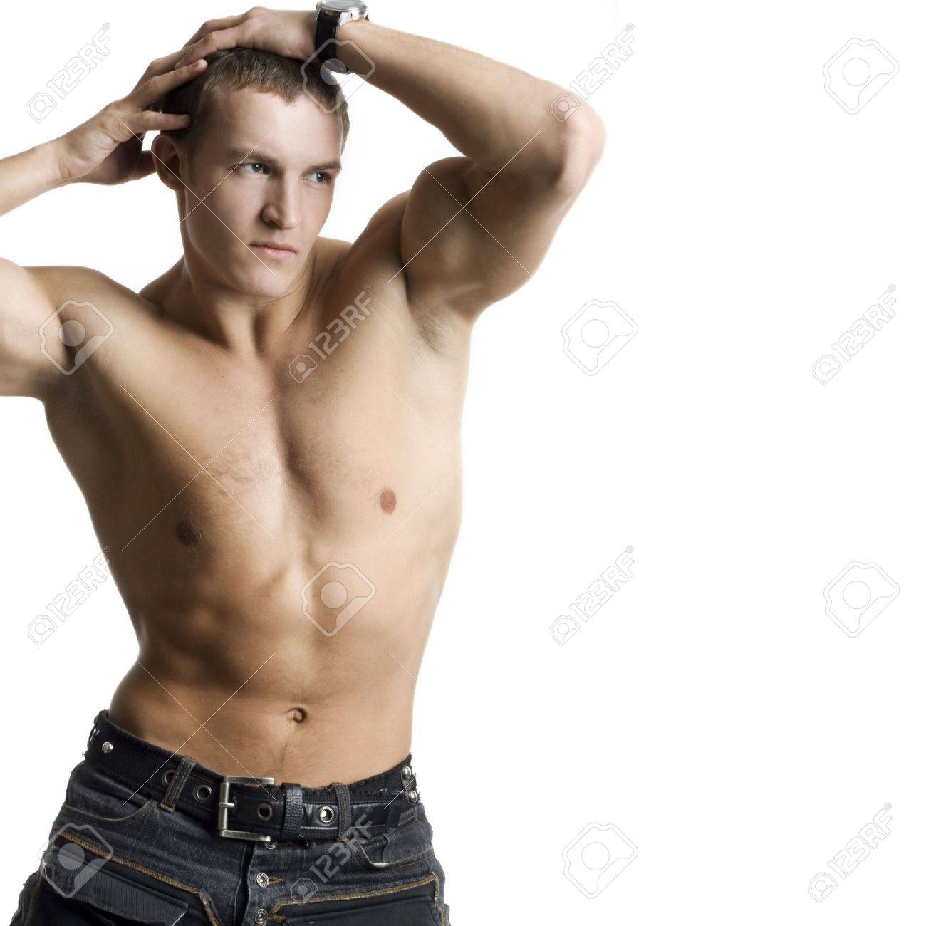 白い背景でポーズ美しい若い男 の写真素材 画像素材 Image 白い背景でポーズ美しい若い男 の写真素材 画像素材 Image