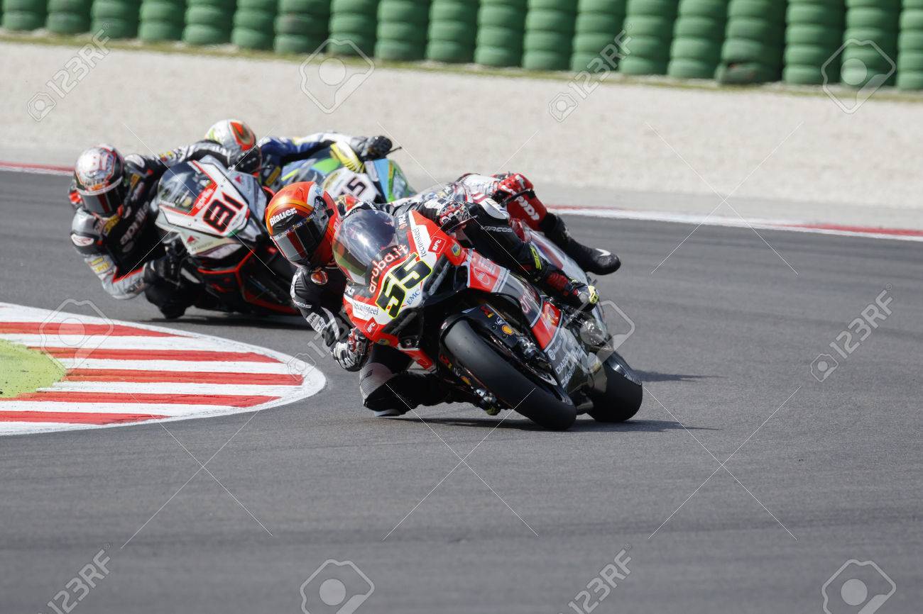 ミサノ アドリアティコ イタリア 6 月 21 日 ドゥカティ パニガーレ R Aruba It レース ドゥカティ Sbk チーム ミケーレ ピロ スーパー バイクのフリー走行中に駆動の Fim スーパー バイク世界選手権 6 月 21 日 ミサノ サーキットでのレース中に第 3