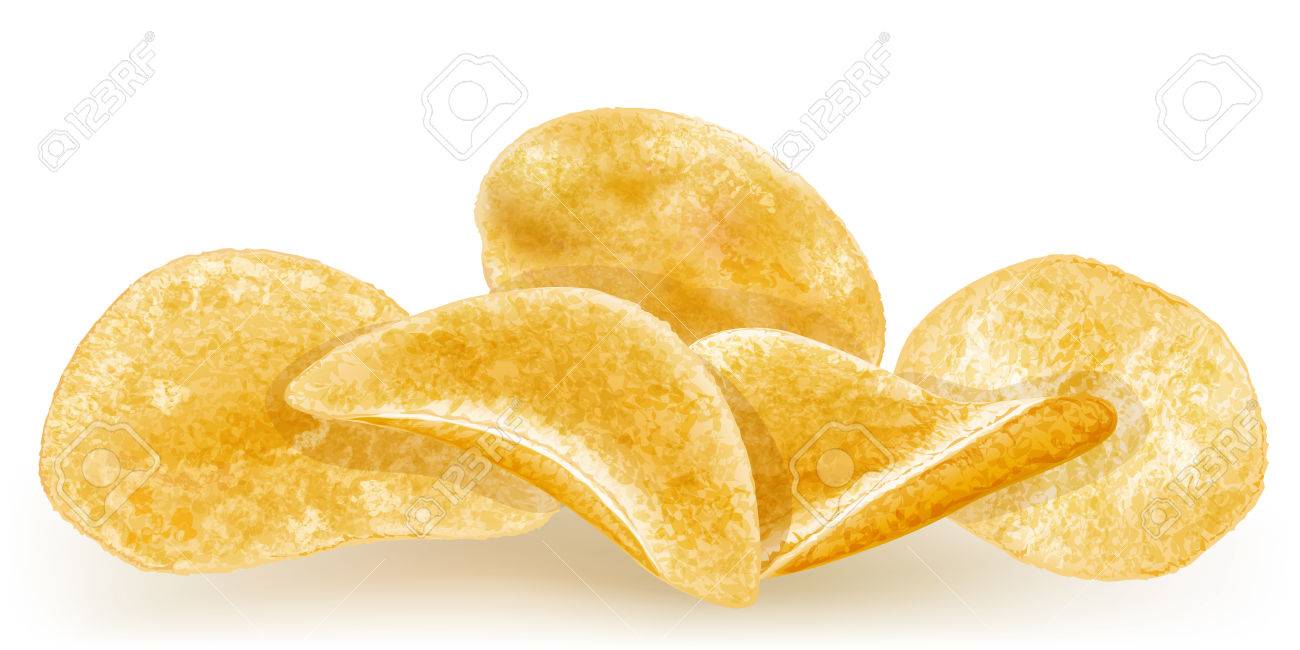 ポテトチップス ベクトル イラストのヒープ のイラスト素材 ベクタ Image