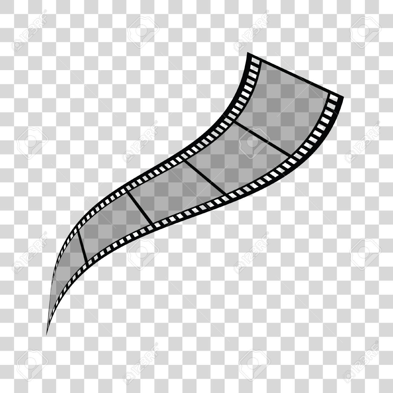 film tape art illustration on transparent background royalty free
