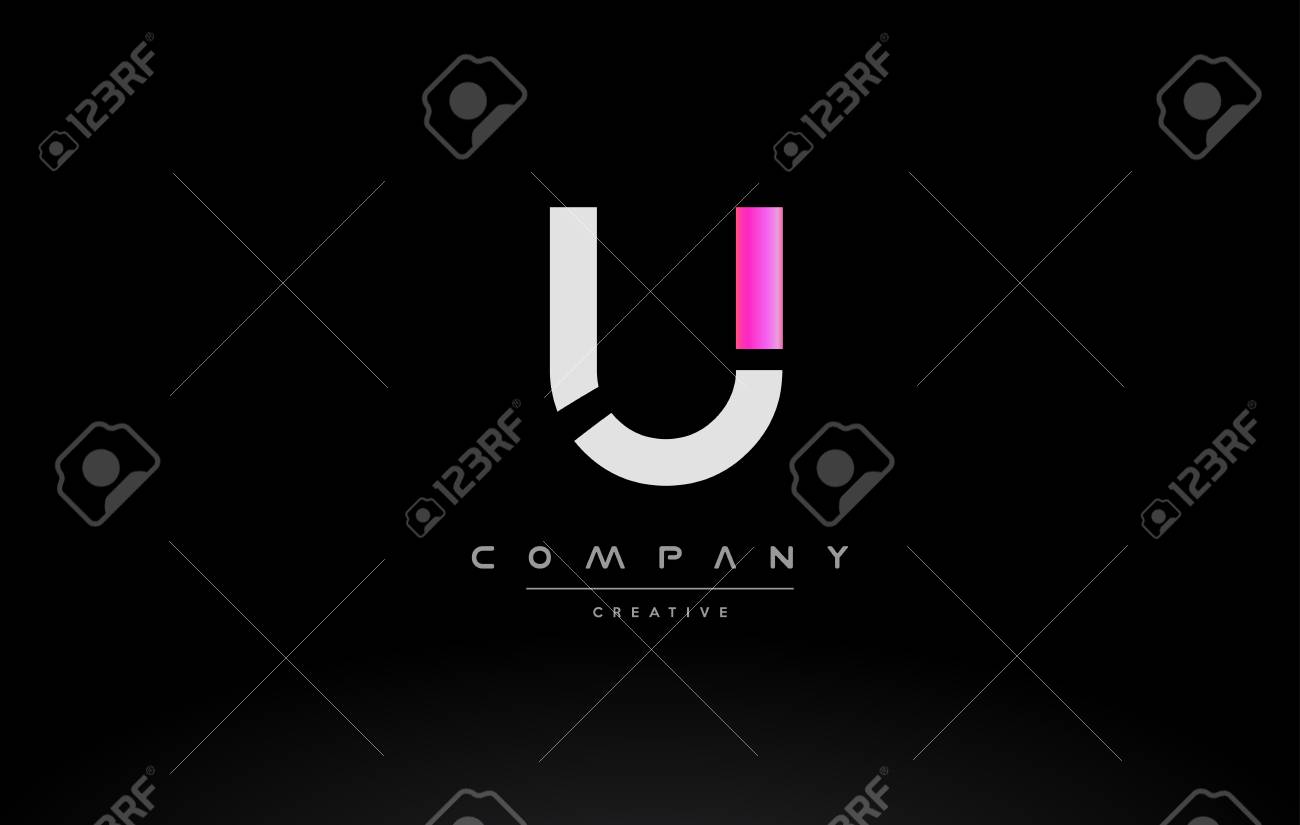 U Rosa Alphabet Unternehmen Buchstaben Schwarz Weisser Hintergrund Gross Logo Design Kreative Vektor Icon Vorlage Lizenzfrei Nutzbare Vektorgrafiken Clip Arts Illustrationen Image 72368750