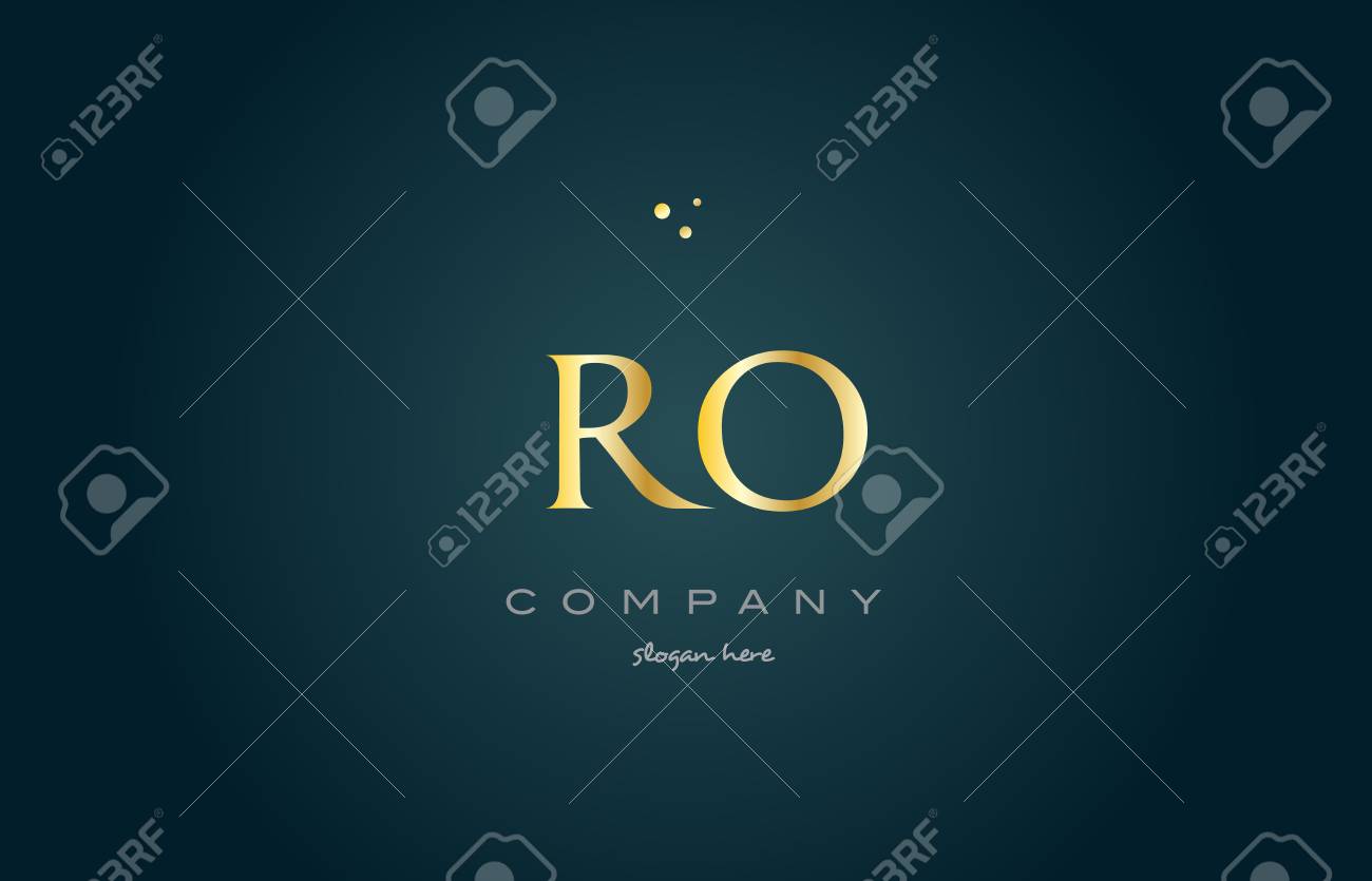 ro r o gold golden luxury product metal metallic alphabet company
