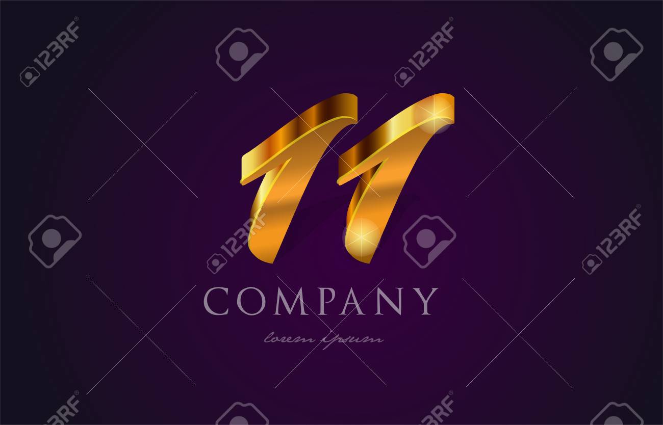 11 Onze Or Nombre Numeral Chiffre Icone Design Manuscrit Clip Art Libres De Droits Vecteurs Et Illustration Image 8762