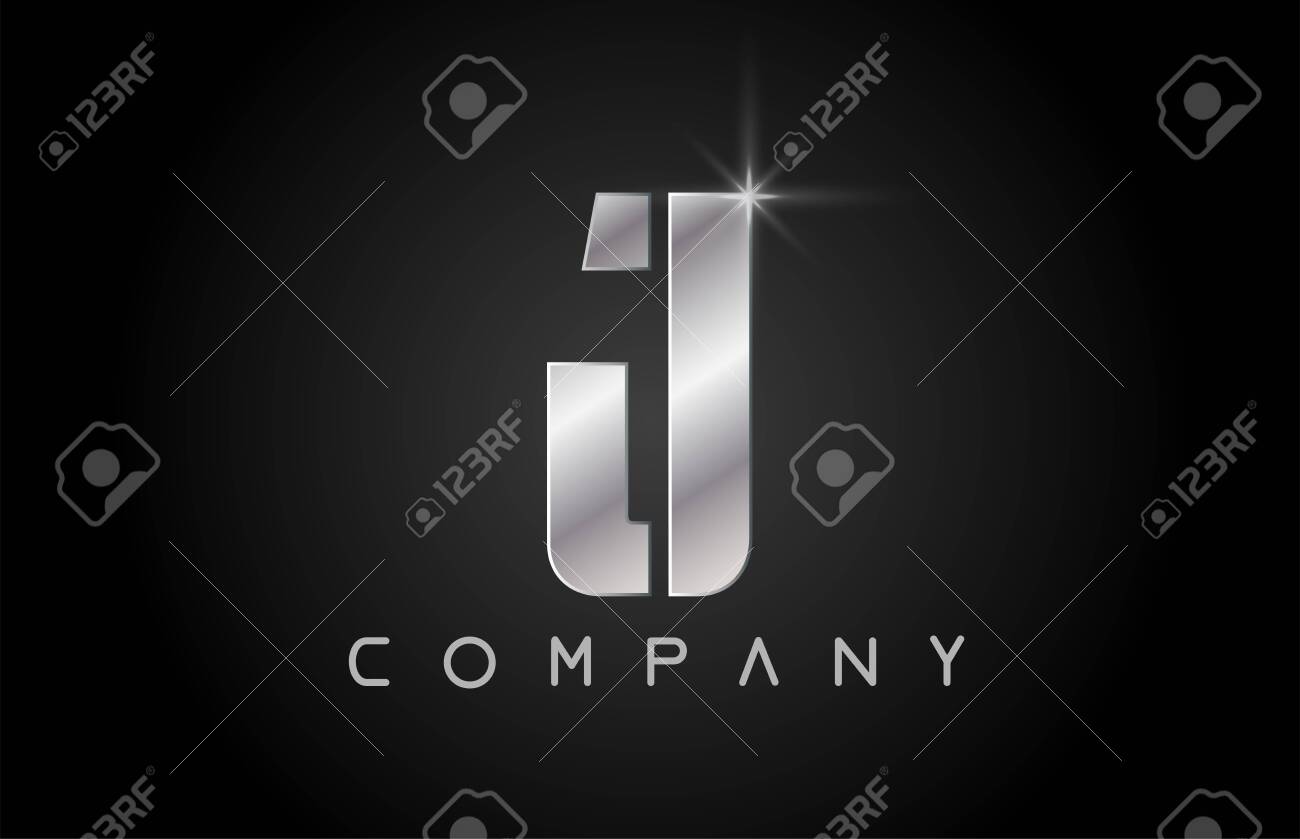 silver alphabet letter J logo design suitable for a company or business - 128017718 silver alphabet letter J logo design suitable for a company or business - 128017718