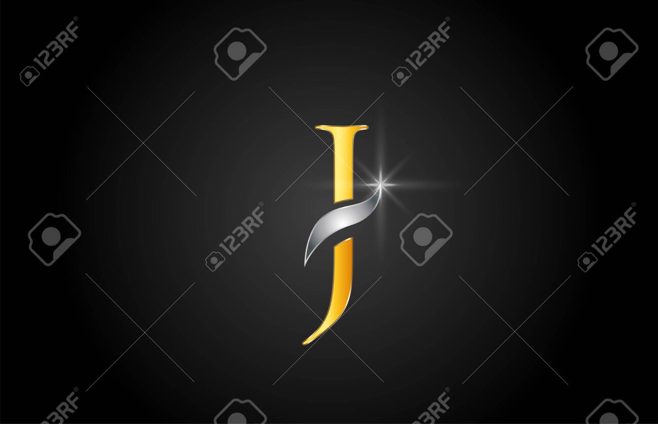 yellow gold alphabet letter J logo design suitable for a company or business - 128018024 yellow gold alphabet letter J logo design suitable for a company or business - 128018024