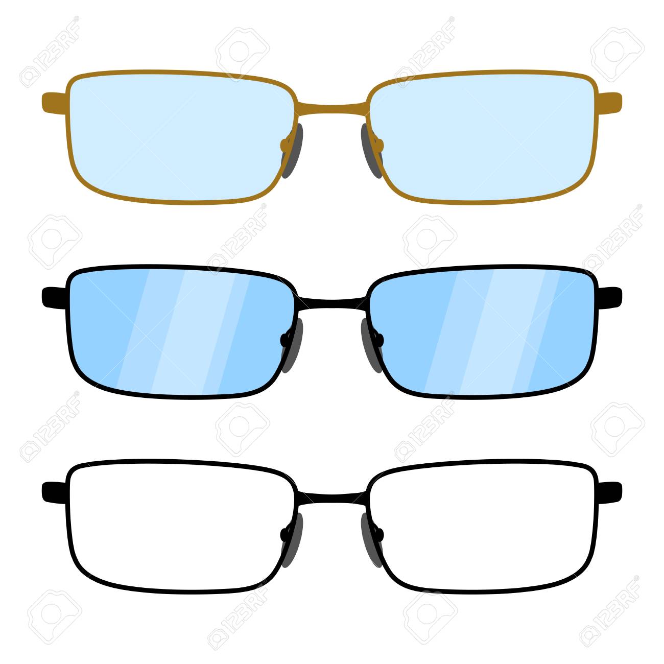 square shaped eyeglasses frames