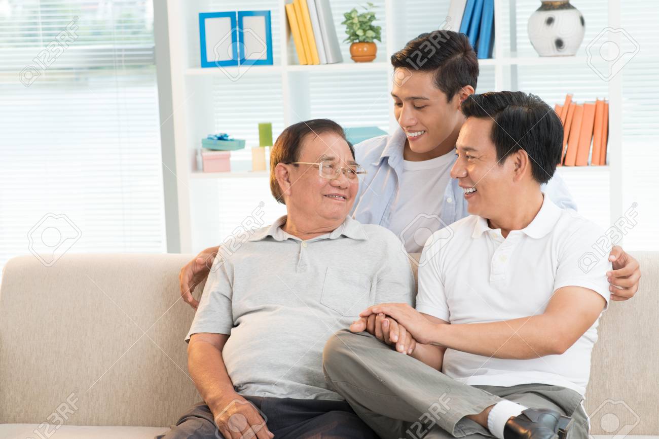 Three generation family - 100392676 Three generation family - 100392676