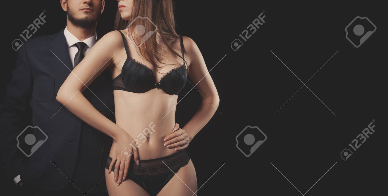 Photographer Dragos CondreaLingerie On Black Background