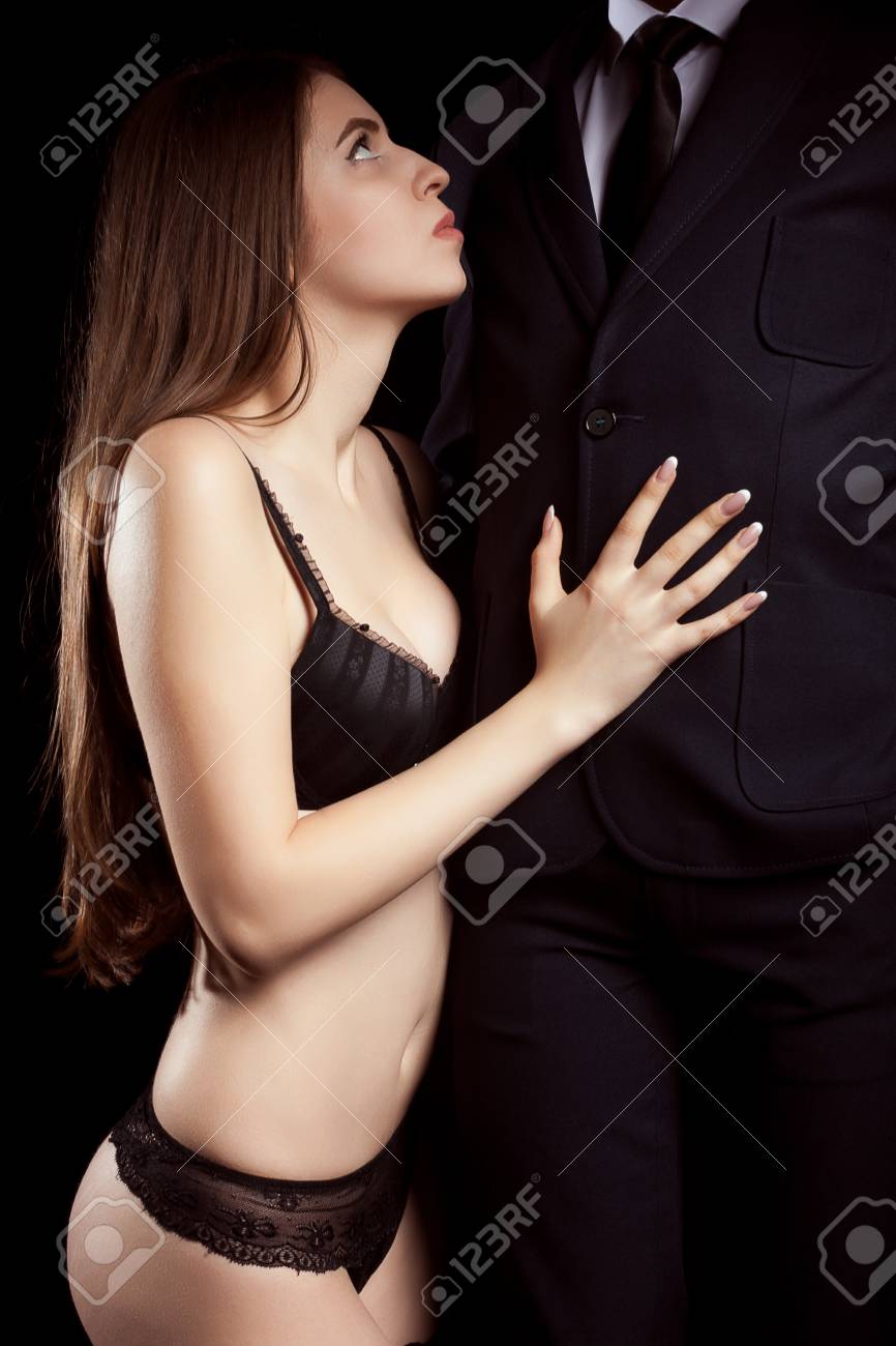 Photographer Dragos CondreaHot Woman In Lingerie Looking Up At A