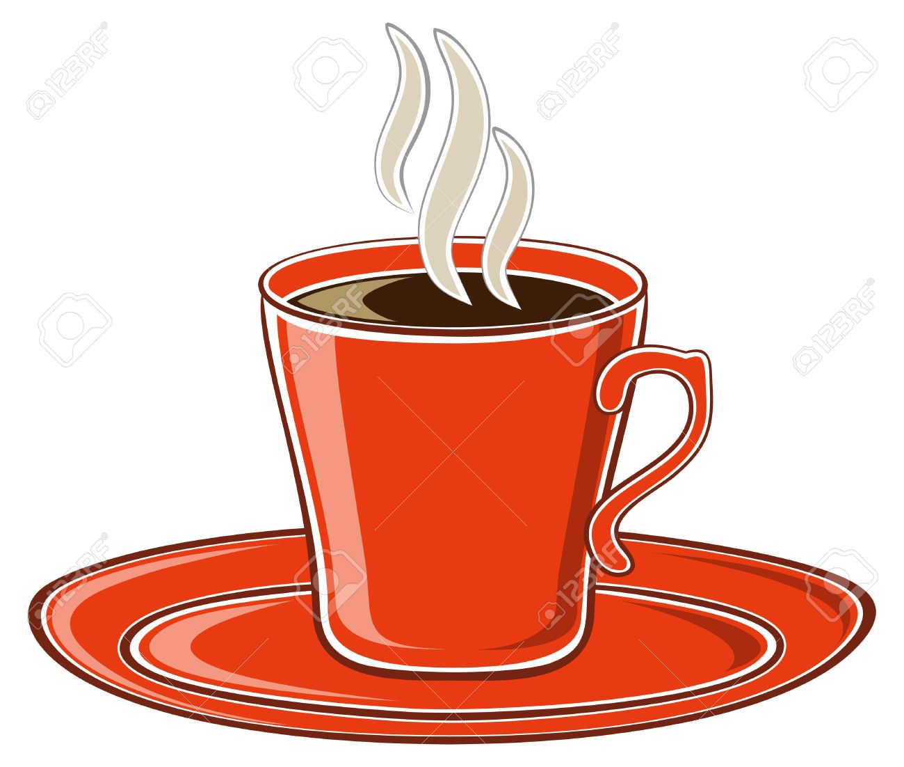 Art Red Cup Of Coffee Royalty Free Cliparts Vectors And Stock Illustration Image 14810147 art red cup of coffee