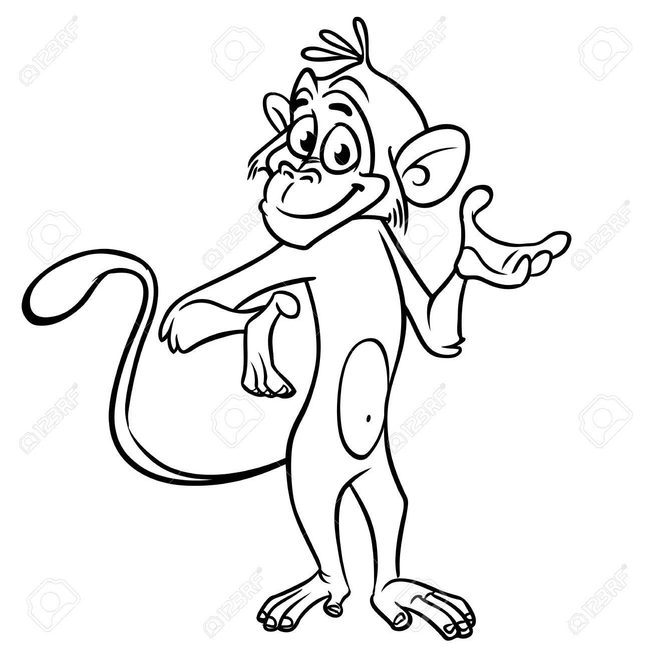 Cartoon Funny Chimpanzee Monkey Waving Hand And Presenting ... for Line Drawing Monkey
55nar Cartoon Funny Chimpanzee Monkey Waving Hand And Presenting ... for Line Drawing Monkey
55nar