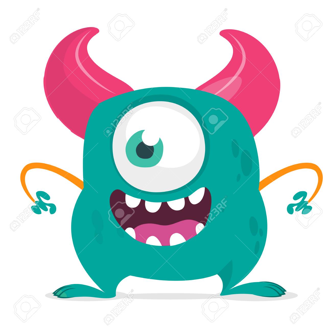 Vetores de Monstro De Desenho Animado Azul Engraçado Satisfeito Personagem Alienígena Azul Vector Com Expressão De Prazer Ilustração Do Livro De Crianças Projeto Halloween e mais imagens de Alienígena - iStock