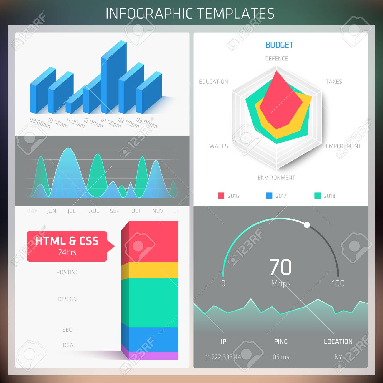 vector infographic design templates