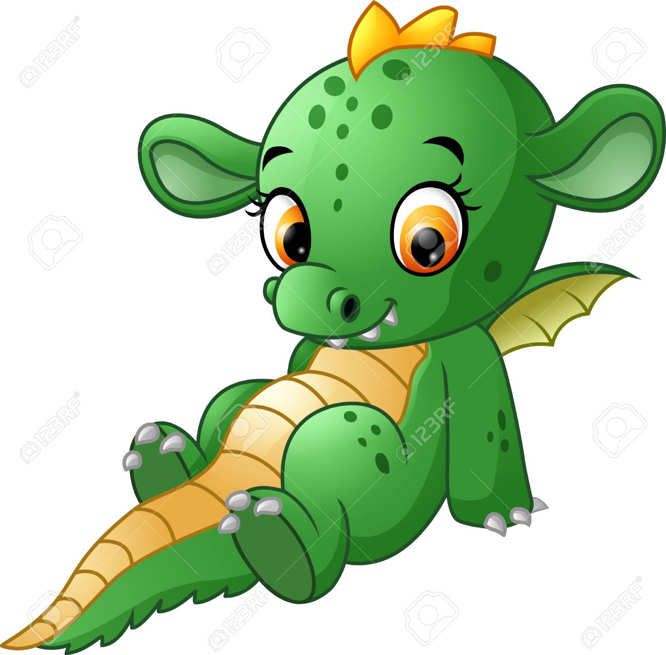 Bebe Dragon Mignon Clip Art Libres De Droits Vecteurs Et Illustration Image