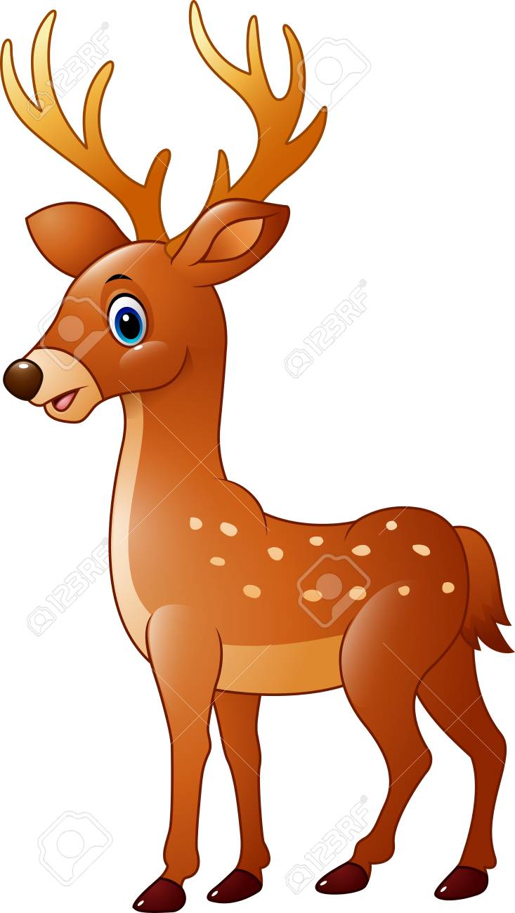 漫画面白い鹿のイラストのイラスト素材 ベクタ Image