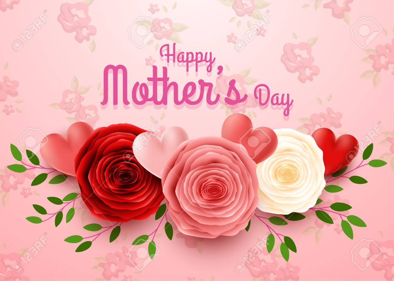 image of happy mothers day flowers