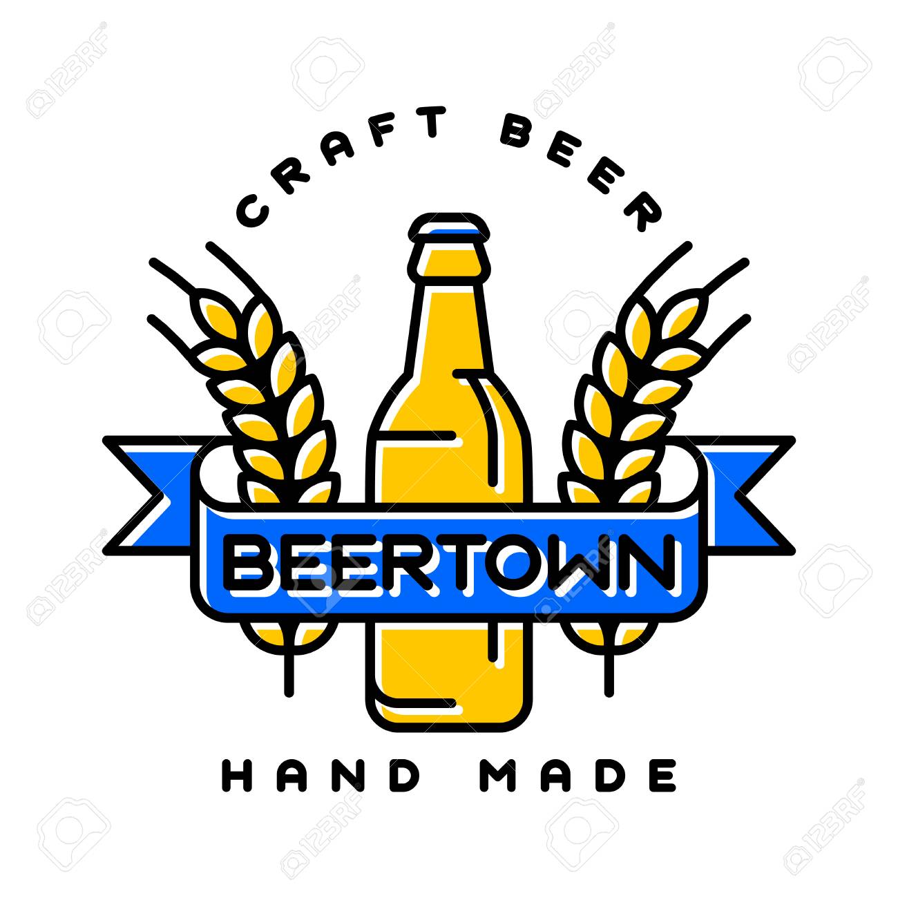 Vintage Craft Beer Retro Design Element Emblem Symbol Or Vector Royalty Free Cliparts Vectors And Stock Illustration Image 68940205