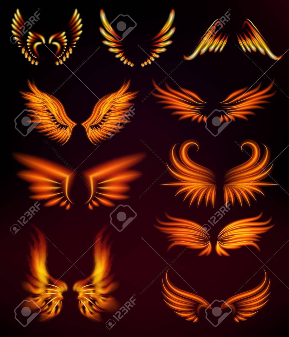 flame bird fire wings fantasy feather burning blaze fly blazing