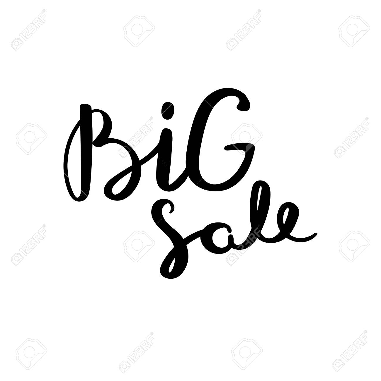 Gran Venta Frase De Letras Vector Dibujado A Mano Decoracion