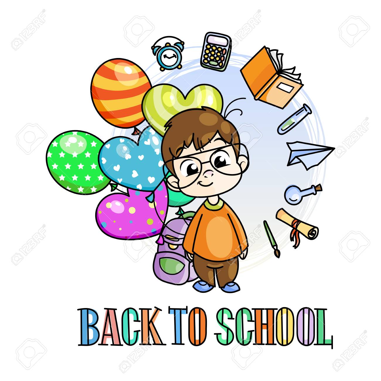 welcome back to school cute school kid ready to education design welcome back sign to print