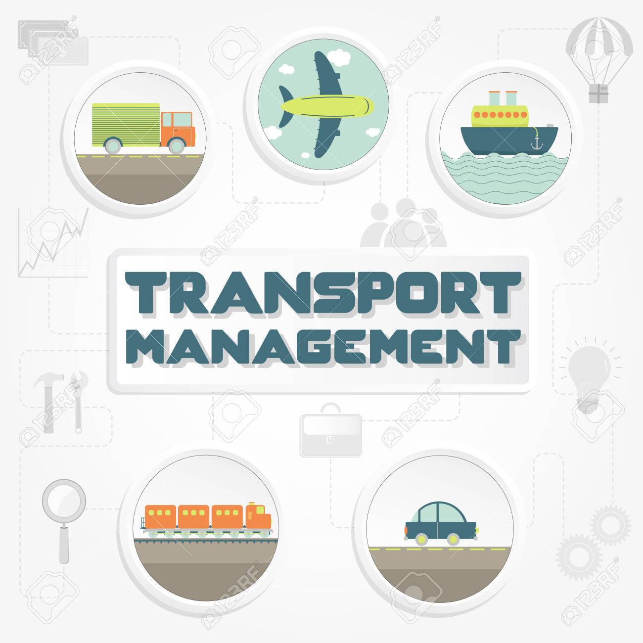 la gestión del transporte frase transporte camión coche barco