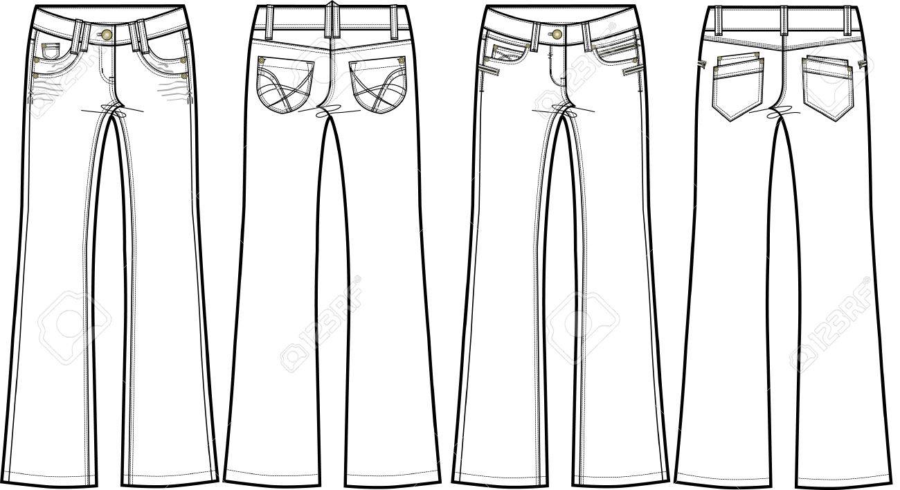 bootcut jeans pattern