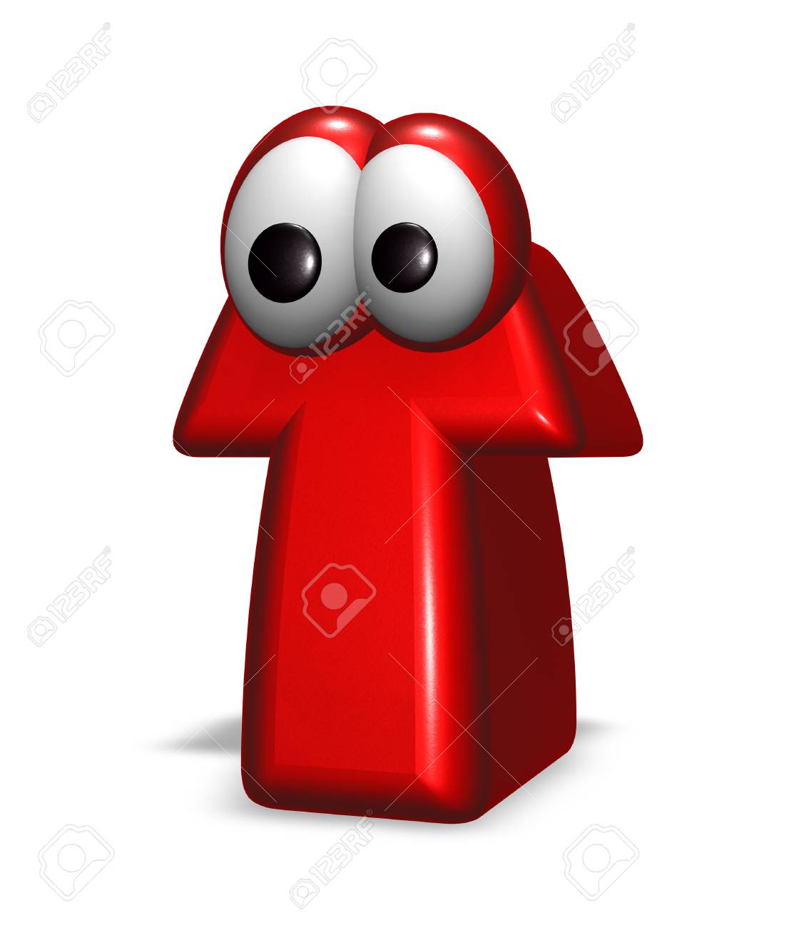 T の文字が目の 3 D イラスト の写真素材 画像素材 Image